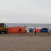 Reanimatie na verdrinking strand Katwijk